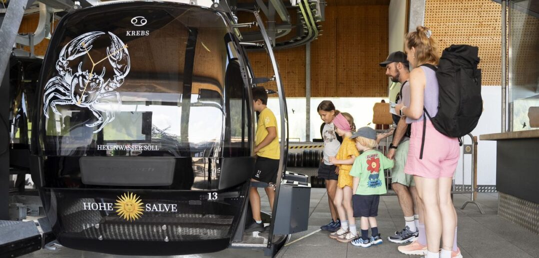 Barrierefreie Gondelbahn Hohe Salve verbessert Komfort für Familien, Senioren (Foto: SkiWelt Wilder Kaiser – Brixental Marketing GmbH)